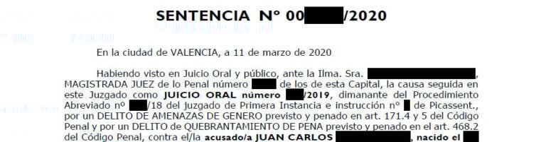 Condena por un delito continuado de amenazas y quebrantamiento de la condena