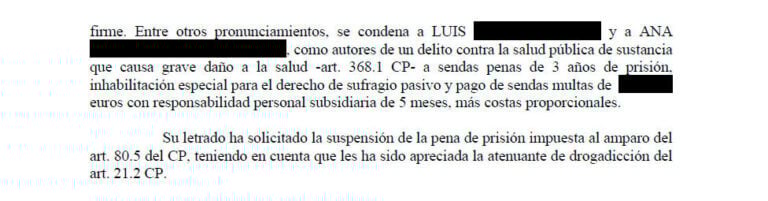 Libertad provisional y la suspensión de condena por un delito contra la salud pública