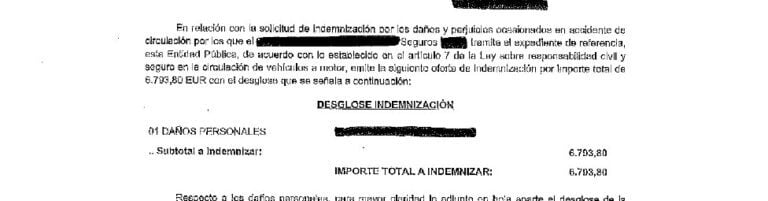 Indemnización por 6.793,80€