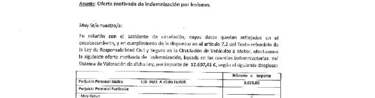 Indemnización por 12.607,41 €