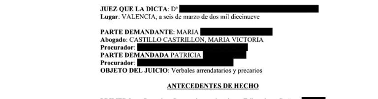 Desahucio por falta de pago