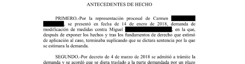 Cambio en la modificación de medidas previo divorcio y custodia a favor