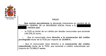 exoneración